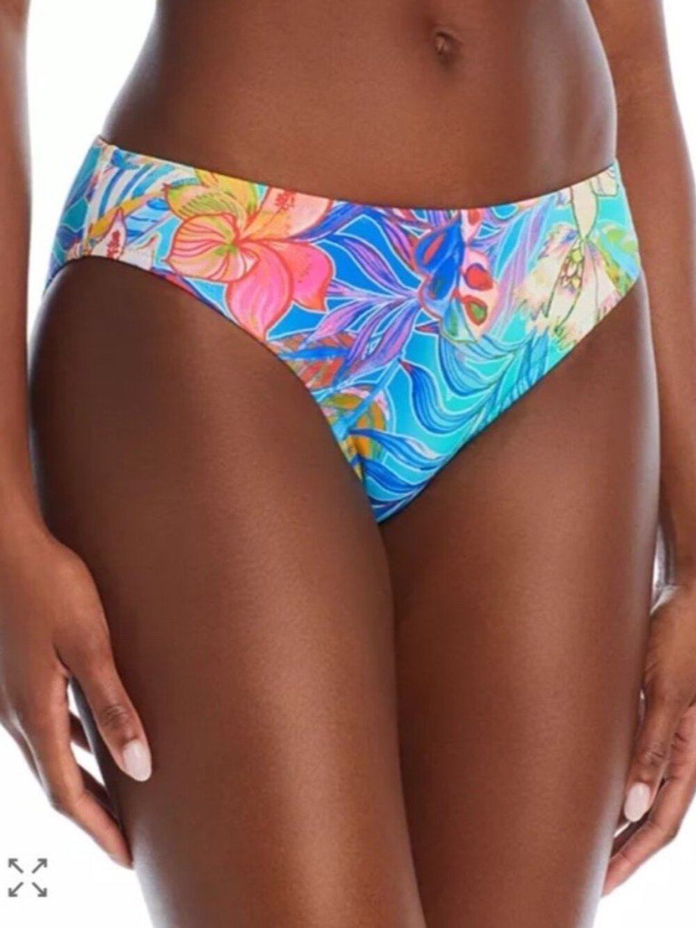 Johnny Was Helena Hipster Bikini Swim Bottom XXL Multicolor Tropical NWT